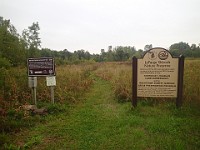 Lefurge Nature Preserve.  North Entrance to LeFurge. : Ann Arbor, kasdorf, nature preserve, Trail Run